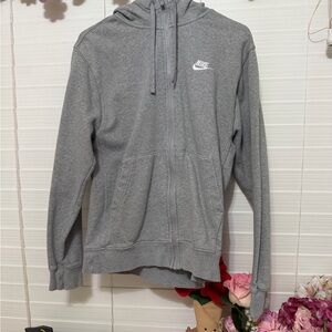 Nike Women's Full-Zip Gray Hoodie